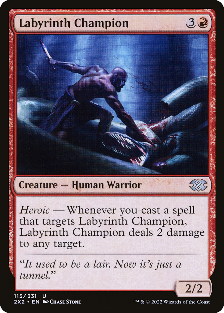 Labyrinth Champion (2X2-115) - Double Masters 2022 Foil - Premium MTG Single from Wizards of the Coast - Just $0.25! Shop now at Game Crave Tournament Store