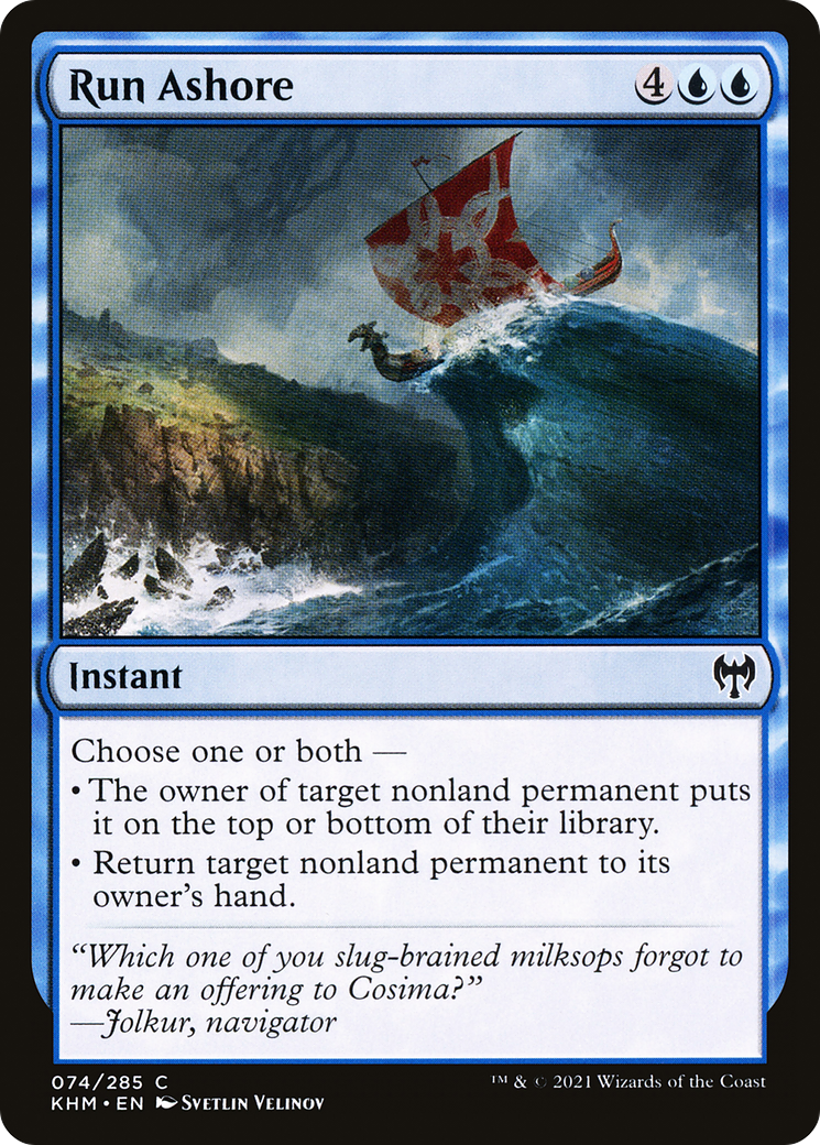 Run Ashore (KHM-074) - Kaldheim - Premium MTG Single from Wizards of the Coast - Just $0.08! Shop now at Game Crave Tournament Store