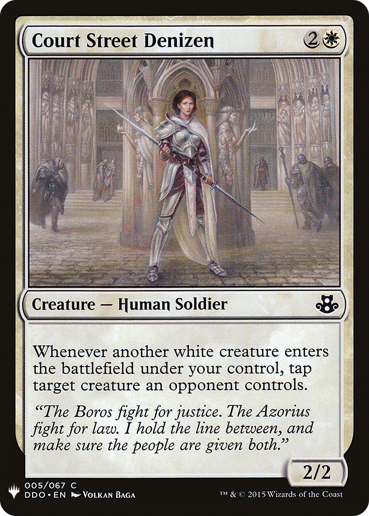Court Street Denizen (MB1-064) - Mystery Booster - Premium MTG Single from Wizards of the Coast - Just $0.25! Shop now at Game Crave Tournament Store