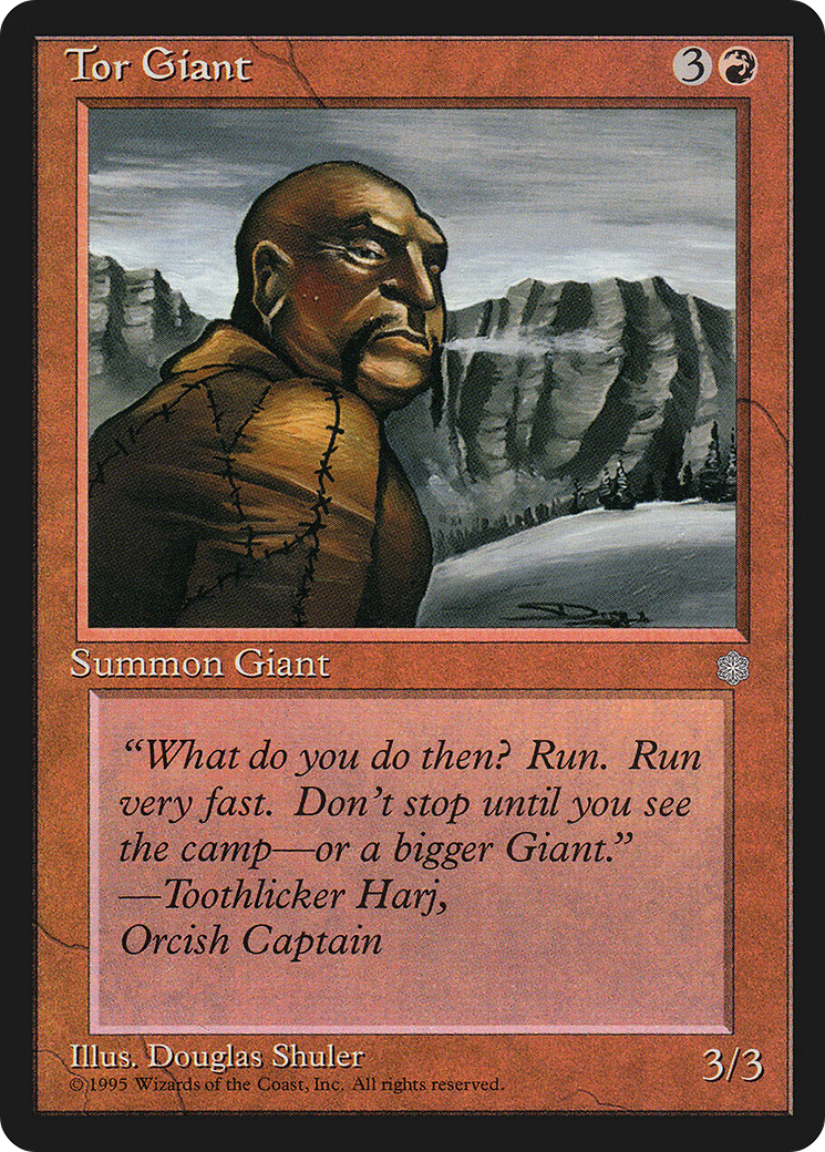 Tor Giant (ICE-220) - Ice Age - Premium MTG Single from Wizards of the Coast - Just $0.08! Shop now at Game Crave Tournament Store