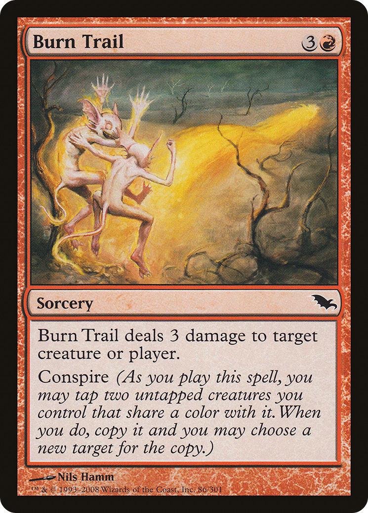 Burn Trail (SHM-086) - Shadowmoor Foil - Premium MTG Single from Wizards of the Coast - Just $0.11! Shop now at Game Crave Tournament Store