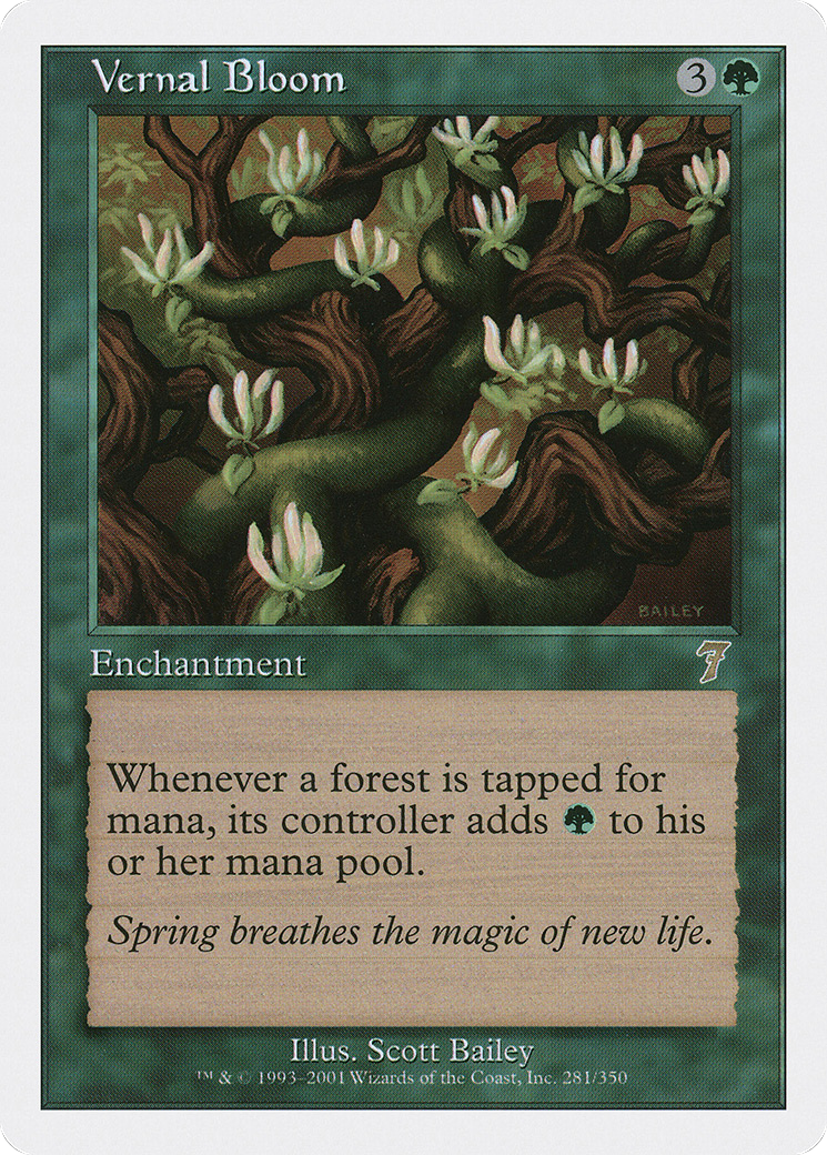 Vernal Bloom (7ED-281) - Seventh Edition - Premium MTG Single from Wizards of the Coast - Just $0.81! Shop now at Game Crave Tournament Store