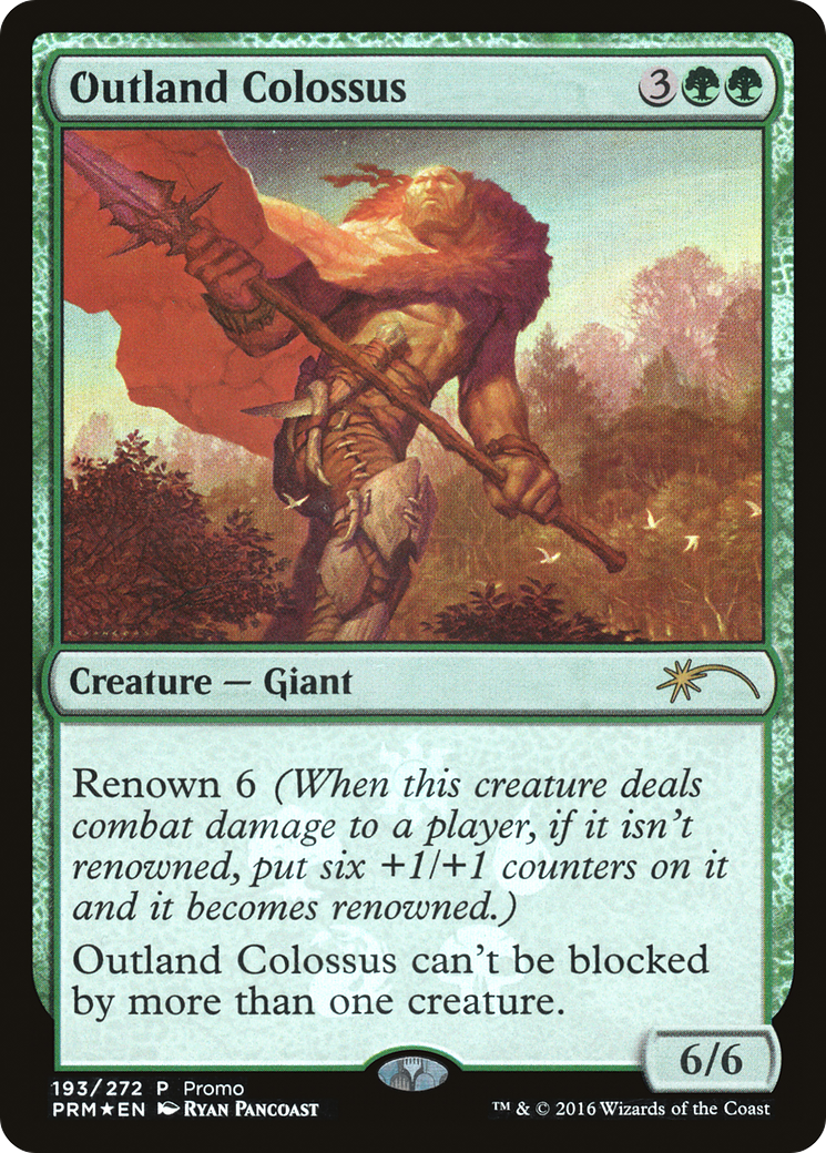 Outland Colossus (PRES-193) - Resale Promos Foil - Premium MTG Single from Wizards of the Coast - Just $0.08! Shop now at Game Crave Tournament Store