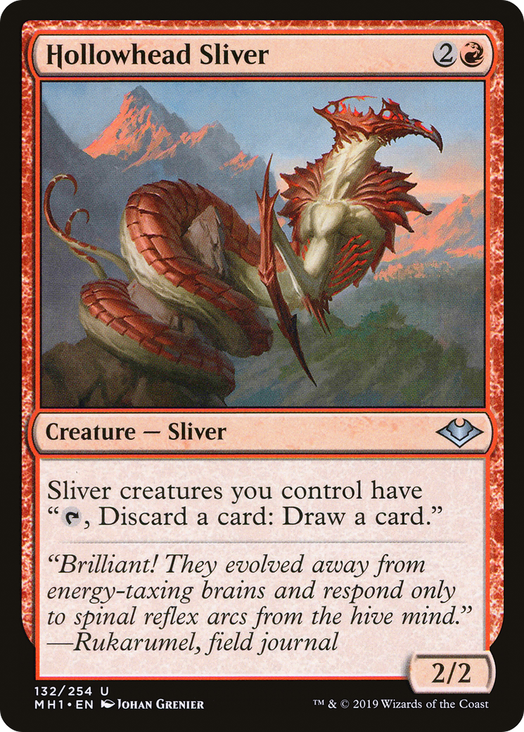 Hollowhead Sliver (MH1-132) - Modern Horizons Foil - Premium MTG Single from Wizards of the Coast - Just $0.86! Shop now at Game Crave Tournament Store