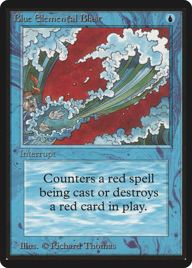 Blue Elemental Blast (LEB-050) - Limited Edition Beta - Premium MTG Single from Wizards of the Coast - Just $8.97! Shop now at Game Crave Tournament Store