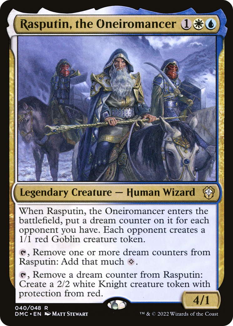 Rasputin, the Oneiromancer (DMC-040) - Dominaria United Commander Foil - Premium MTG Single from Wizards of the Coast - Just $0.08! Shop now at Game Crave Tournament Store