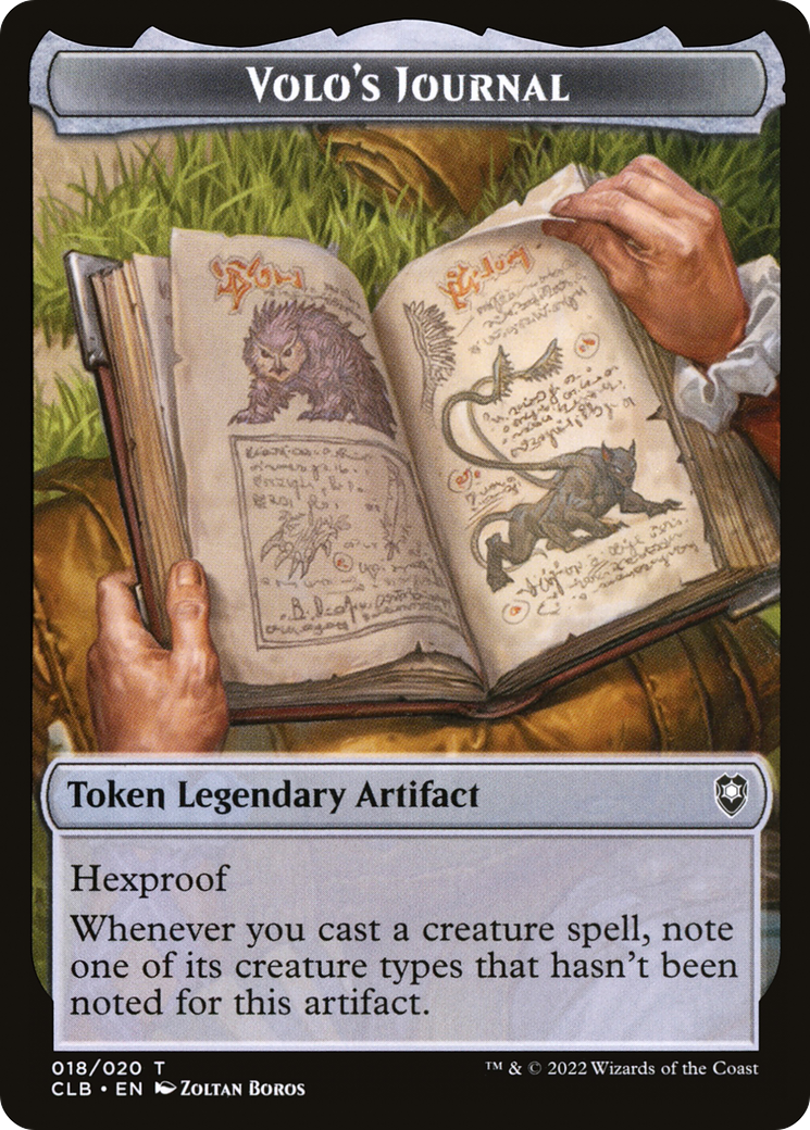 Volo's Journal (TCLB-018) - Battle for Baldur's Gate Tokens - Premium MTG Single from Wizards of the Coast - Just $0.26! Shop now at Game Crave Tournament Store