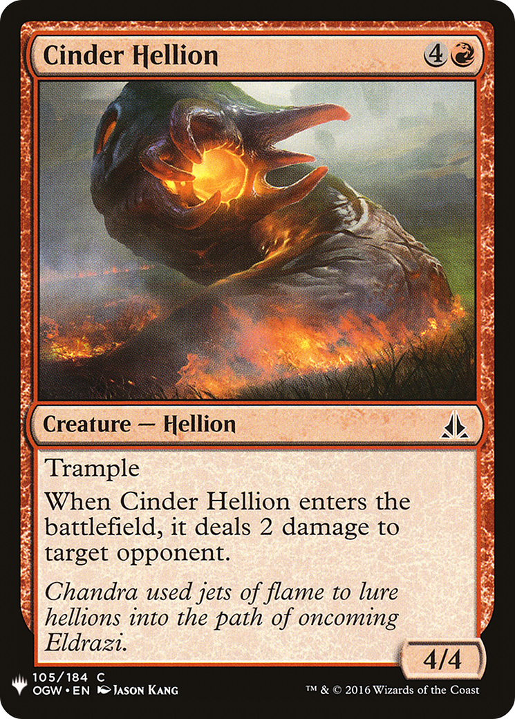 Cinder Hellion (MB1-888) - Mystery Booster - Premium MTG Single from Wizards of the Coast - Just $0.08! Shop now at Game Crave Tournament Store