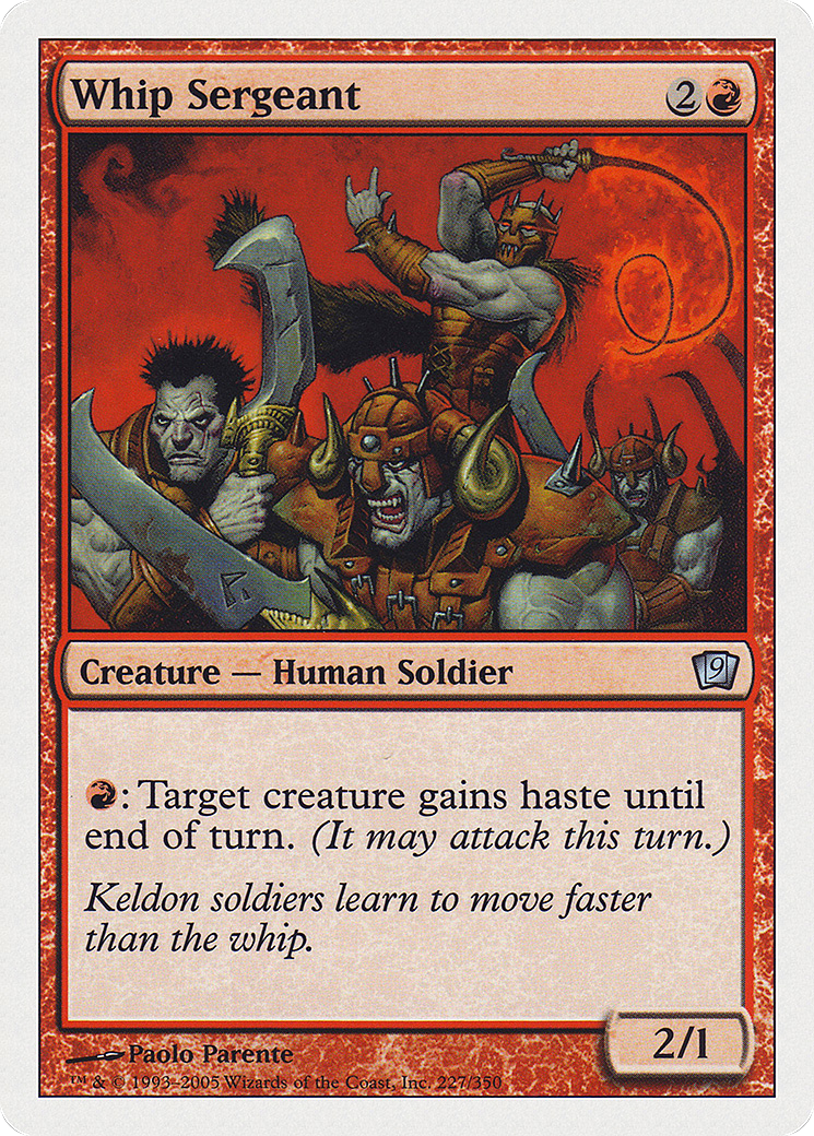 Whip Sergeant (9ED-227) - Ninth Edition - Premium MTG Single from Wizards of the Coast - Just $0.25! Shop now at Game Crave Tournament Store