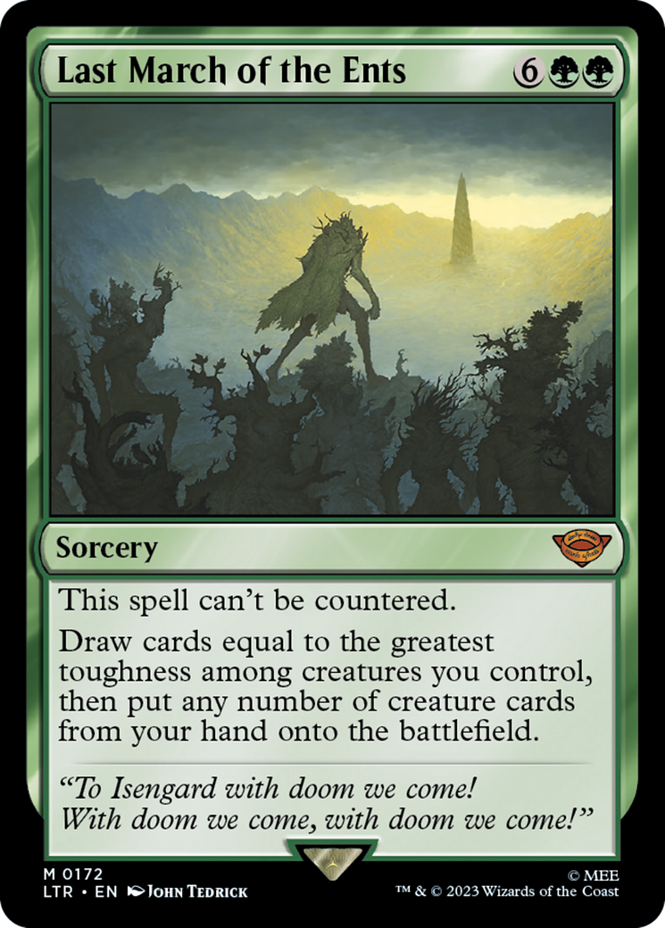 Last March of the Ents (LTR-172) - The Lord of the Rings: Tales of Middle-earth - Premium MTG Single from Wizards of the Coast - Just $4.33! Shop now at Game Crave Tournament Store