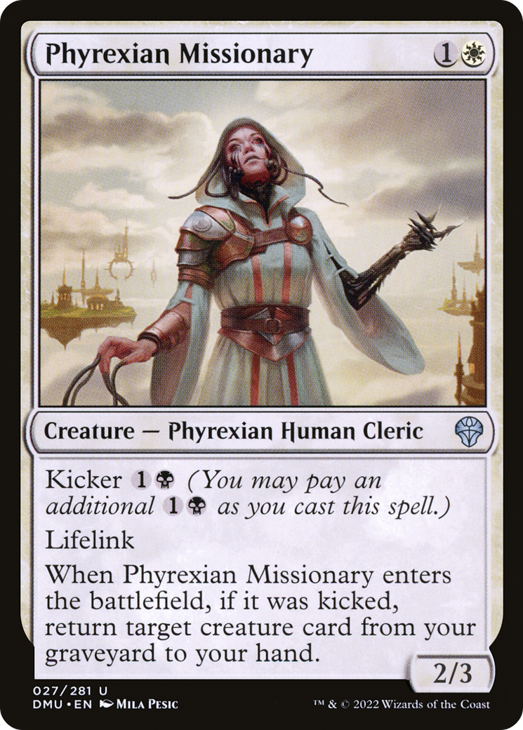 Phyrexian Missionary (DMU-027) - Dominaria United - Premium MTG Single from Wizards of the Coast - Just $0.08! Shop now at Game Crave Tournament Store