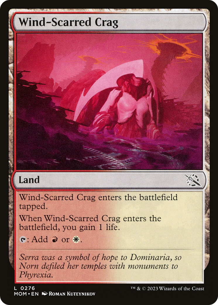 Wind-Scarred Crag (MOM-276) - March of the Machine - Premium MTG Single from Wizards of the Coast - Just $0.08! Shop now at Game Crave Tournament Store