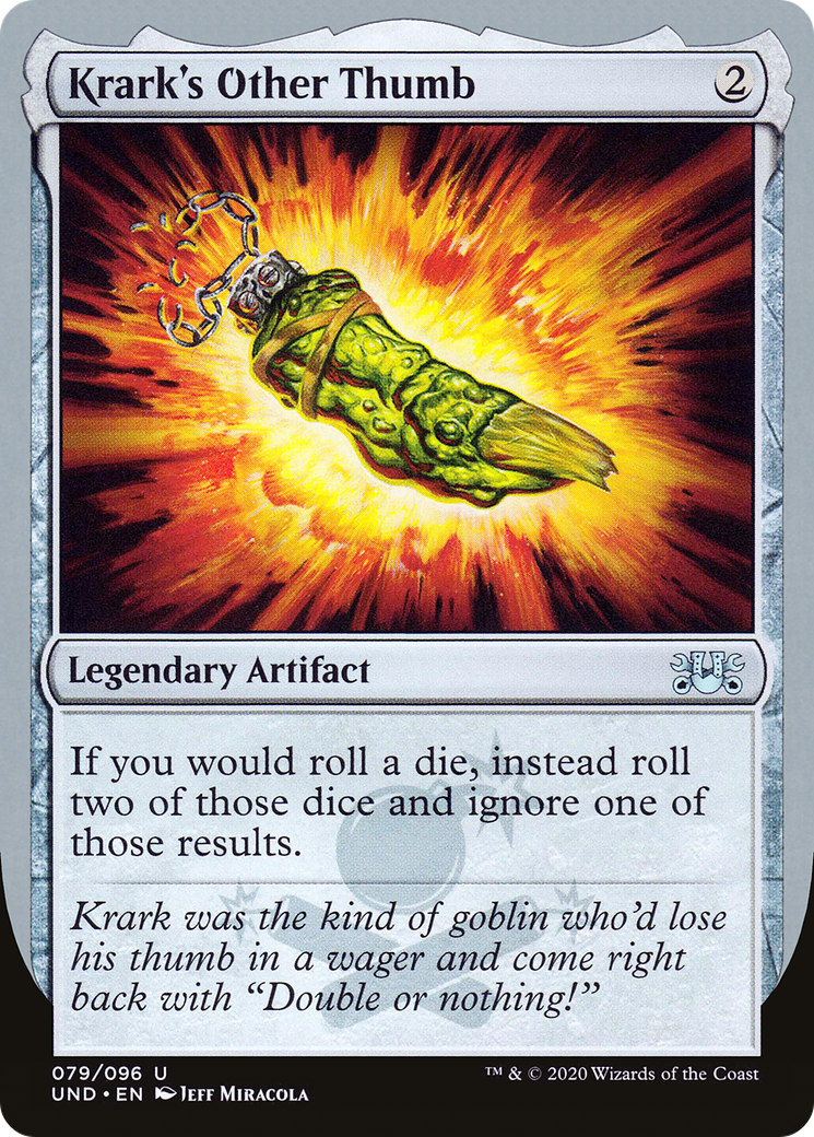 Krark's Other Thumb (UND-079) - Unsanctioned - Premium MTG Single from Wizards of the Coast - Just $0.08! Shop now at Game Crave Tournament Store