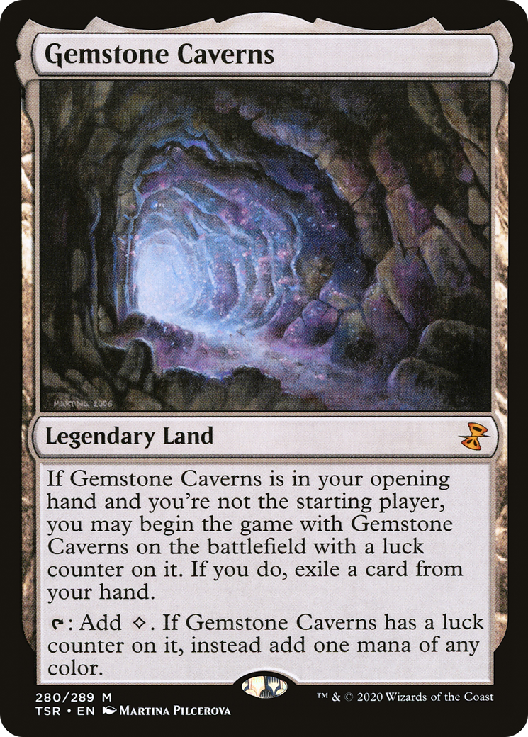 Gemstone Caverns (TSR-280) - Time Spiral Remastered - Premium MTG Single from Wizards of the Coast - Just $12.05! Shop now at Game Crave Tournament Store