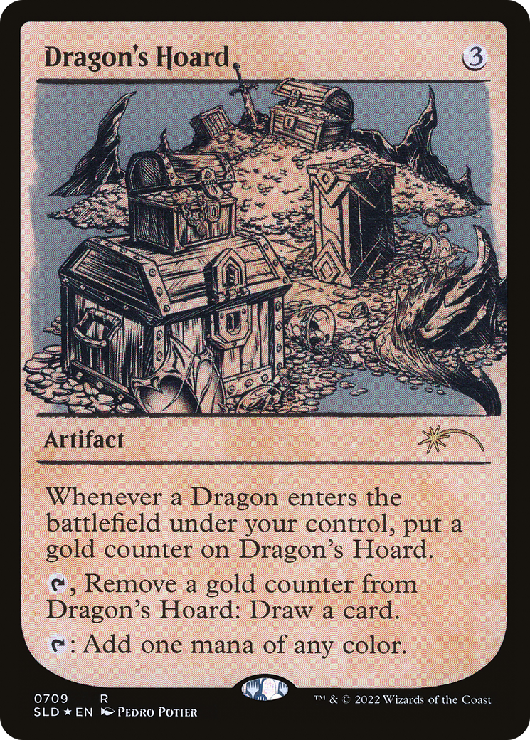 Dragon's Hoard (SLD-709) - Secret Lair Drop: (Showcase) Foil - Premium MTG Single from Wizards of the Coast - Just $9.26! Shop now at Game Crave Tournament Store
