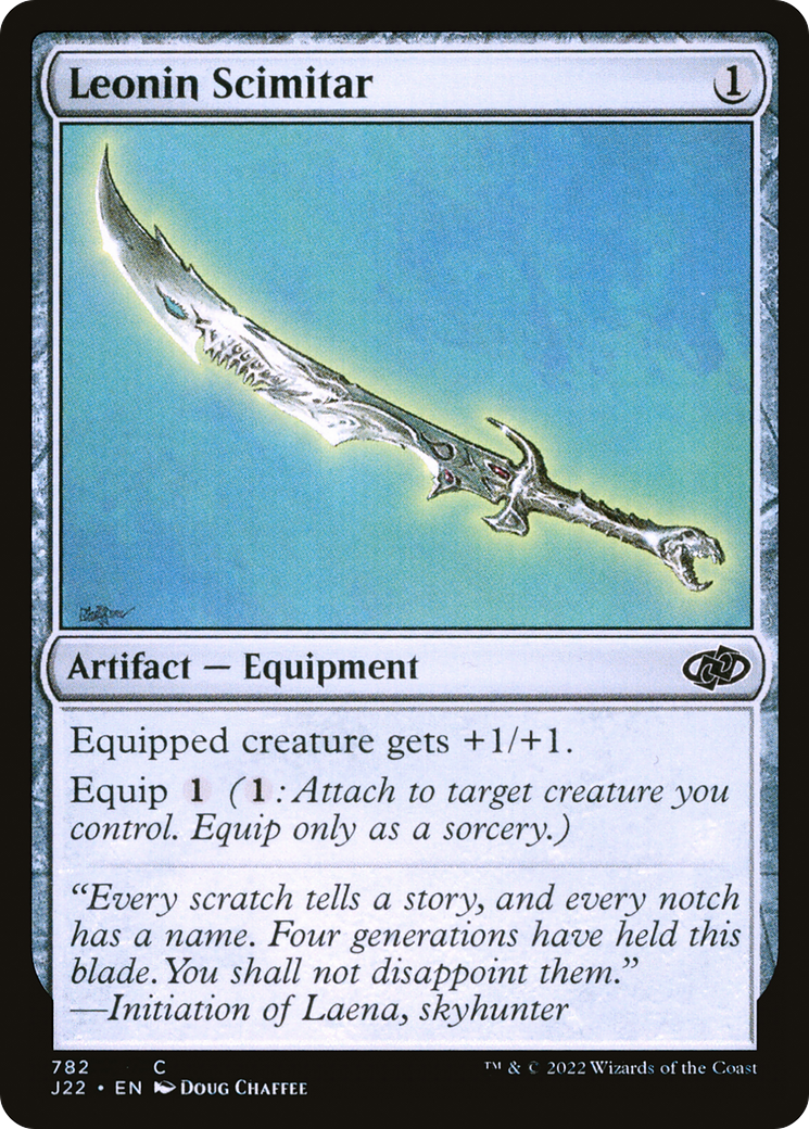 Leonin Scimitar (J22-782) - Jumpstart 2022 - Premium MTG Single from Wizards of the Coast - Just $0.08! Shop now at Game Crave Tournament Store