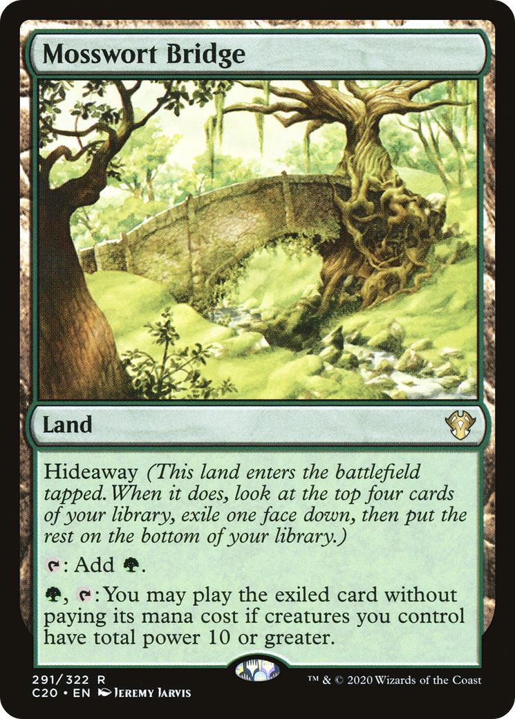 Mosswort Bridge (C20-291) - Commander 2020 - Premium MTG Single from Wizards of the Coast - Just $0.08! Shop now at Game Crave Tournament Store