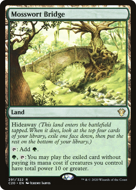 Mosswort Bridge (C20-291) - Commander 2020 - Premium MTG Single from Wizards of the Coast - Just $0.08! Shop now at Game Crave Tournament Store