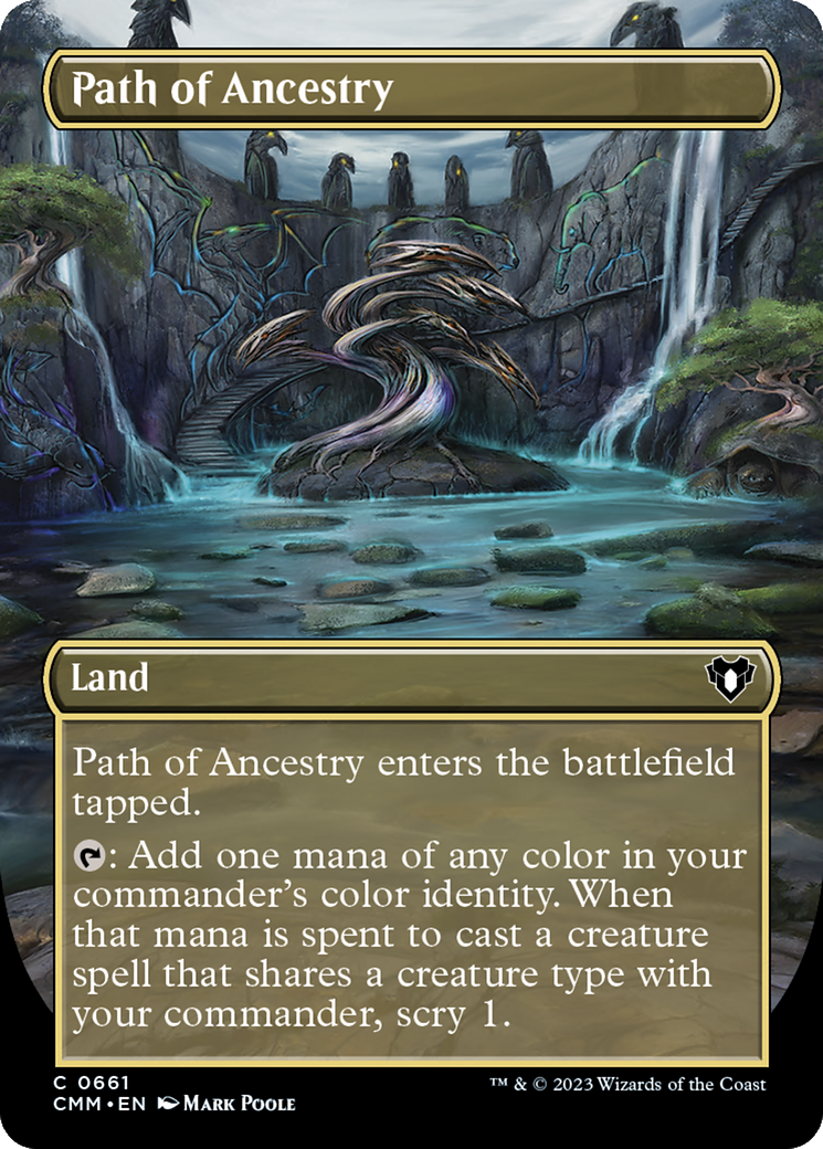 Path of Ancestry (CMM-661) - Commander Masters (Borderless) - Premium MTG Single from Wizards of the Coast - Just $0.09! Shop now at Game Crave Tournament Store