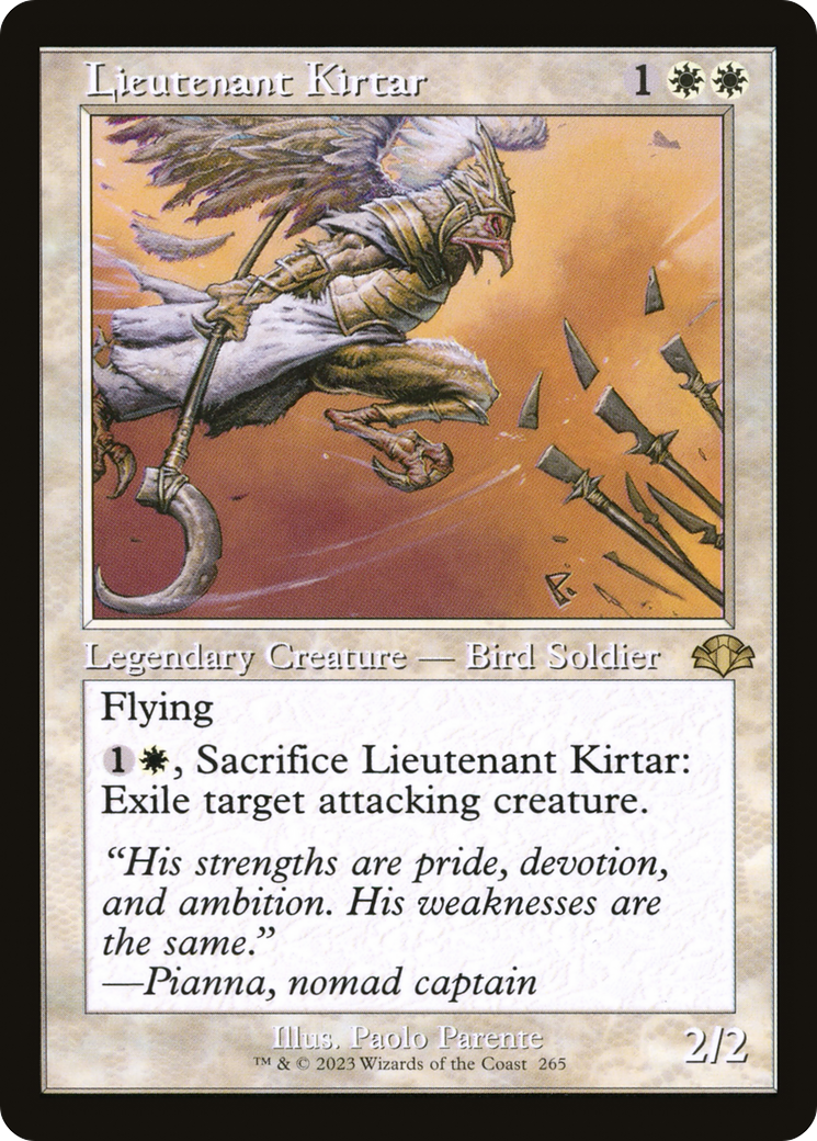 Lieutenant Kirtar (DMR-265) - Dominaria Remastered - Premium MTG Single from Wizards of the Coast - Just $0.25! Shop now at Game Crave Tournament Store