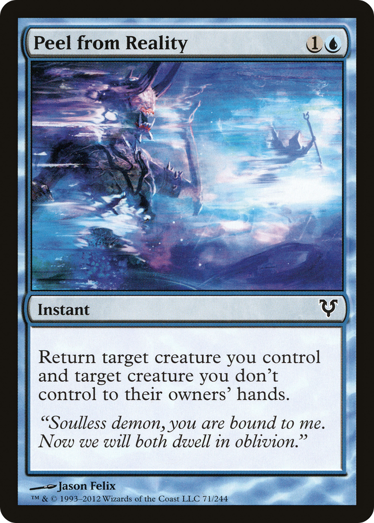 Peel from Reality (AVR-071) - Avacyn Restored Foil - Premium MTG Single from Wizards of the Coast - Just $0.12! Shop now at Game Crave Tournament Store