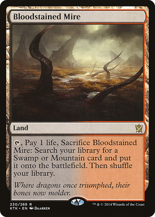 Bloodstained Mire (KTK-230) - Khans of Tarkir - Premium MTG Single from Wizards of the Coast - Just $2.87! Shop now at Game Crave Tournament Store