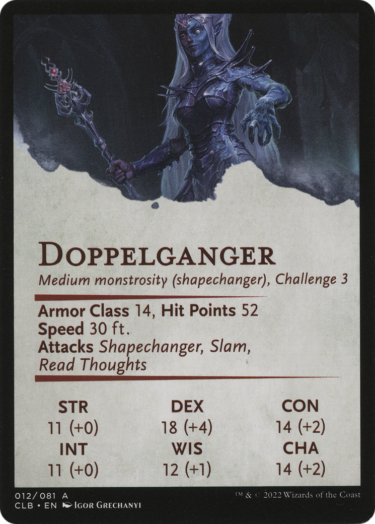 Mocking Doppelganger // Mocking Doppelganger (ACLB-012) - Battle for Baldur's Gate Art Series (Borderless) Foil - Premium MTG Single from Wizards of the Coast - Just $0! Shop now at Game Crave Tournament Store