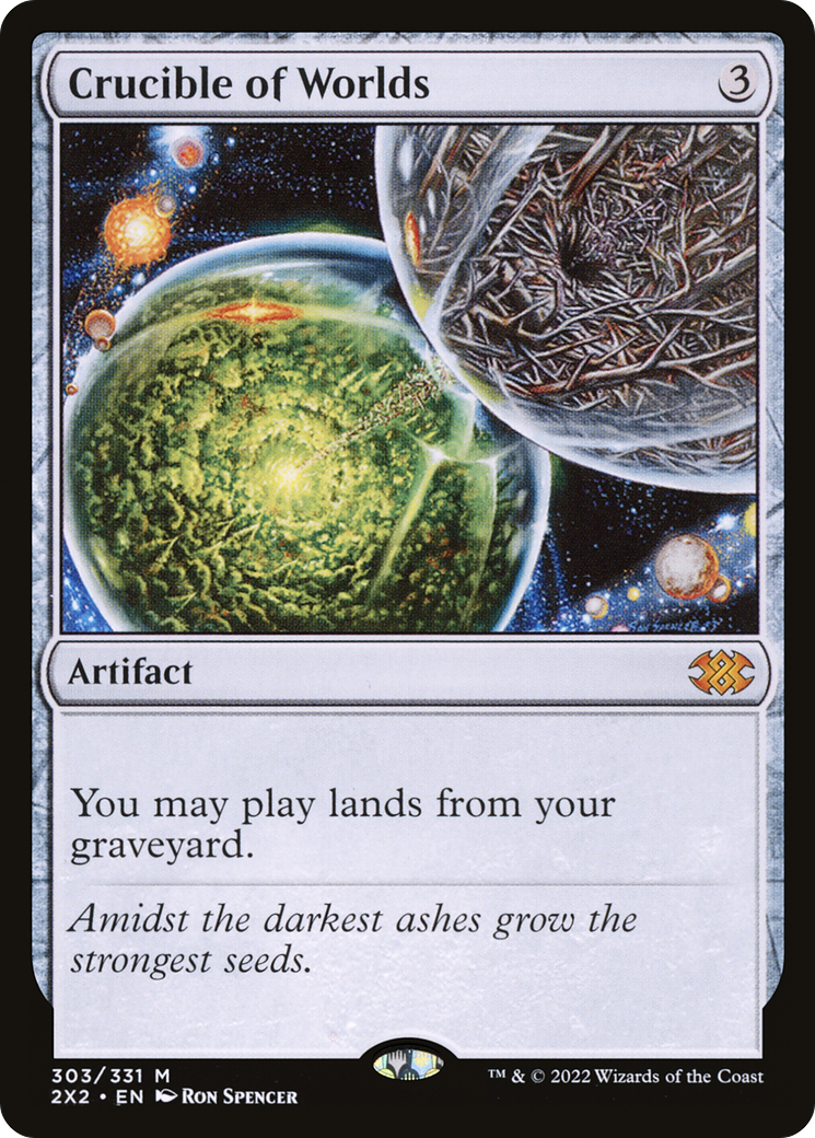 Crucible of Worlds (2X2-303) - Double Masters 2022 Foil - Premium MTG Single from Wizards of the Coast - Just $6.88! Shop now at Game Crave Tournament Store