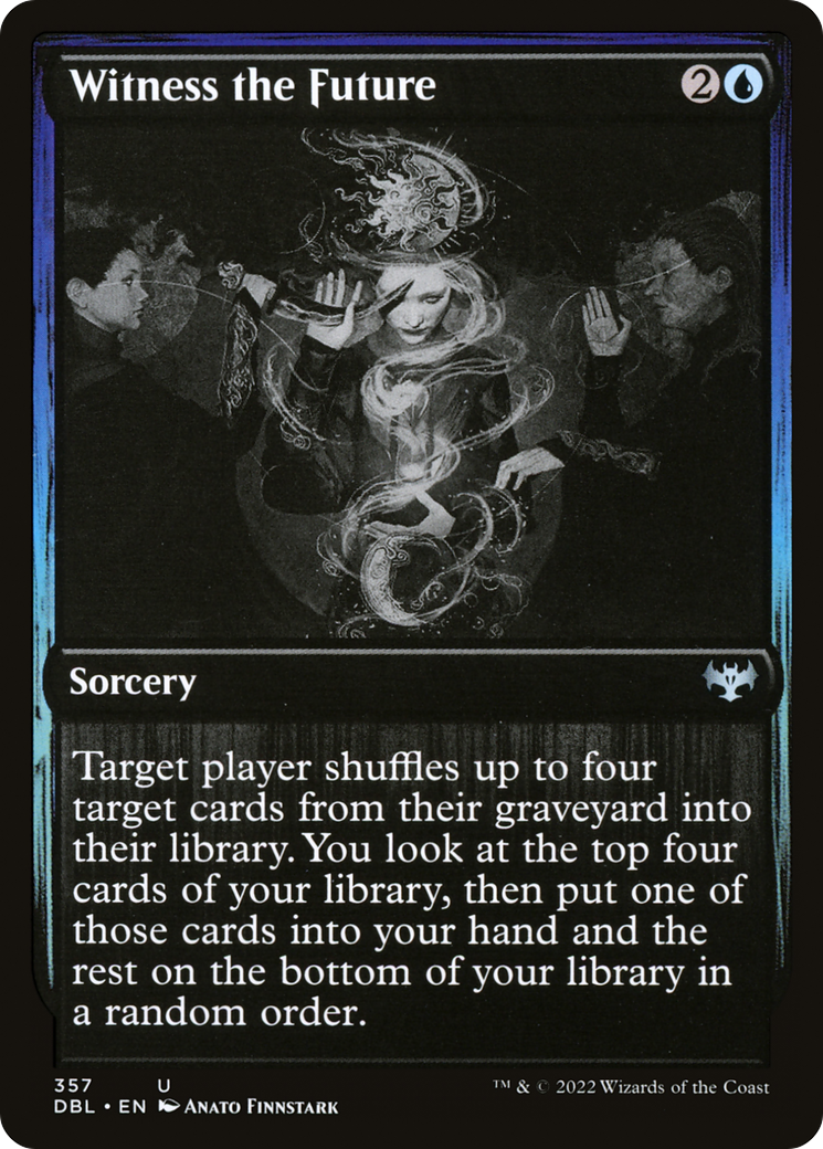 Witness the Future (DBL-357) - Innistrad: Double Feature - Premium MTG Single from Wizards of the Coast - Just $0.08! Shop now at Game Crave Tournament Store