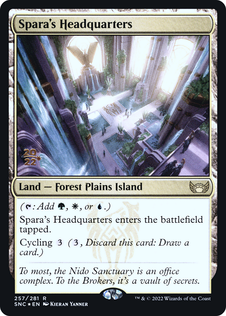 Spara's Headquarters (PSNC-257S) - Streets of New Capenna Promos Foil - Premium MTG Single from Wizards of the Coast - Just $2.83! Shop now at Game Crave Tournament Store