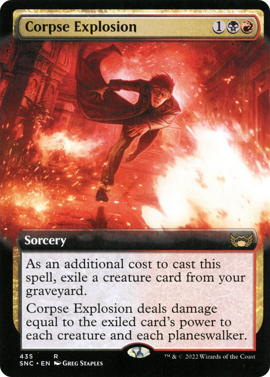 Corpse Explosion (SNC-435) - Streets of New Capenna: (Extended Art) - Premium MTG Single from Wizards of the Coast - Just $0.08! Shop now at Game Crave Tournament Store