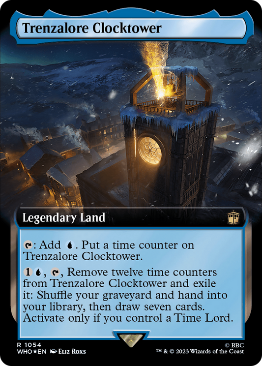 Trenzalore Clocktower (WHO-1054) - Doctor Who: (Extended Art) Foil - Premium MTG Single from Wizards of the Coast - Just $0.83! Shop now at Game Crave Tournament Store