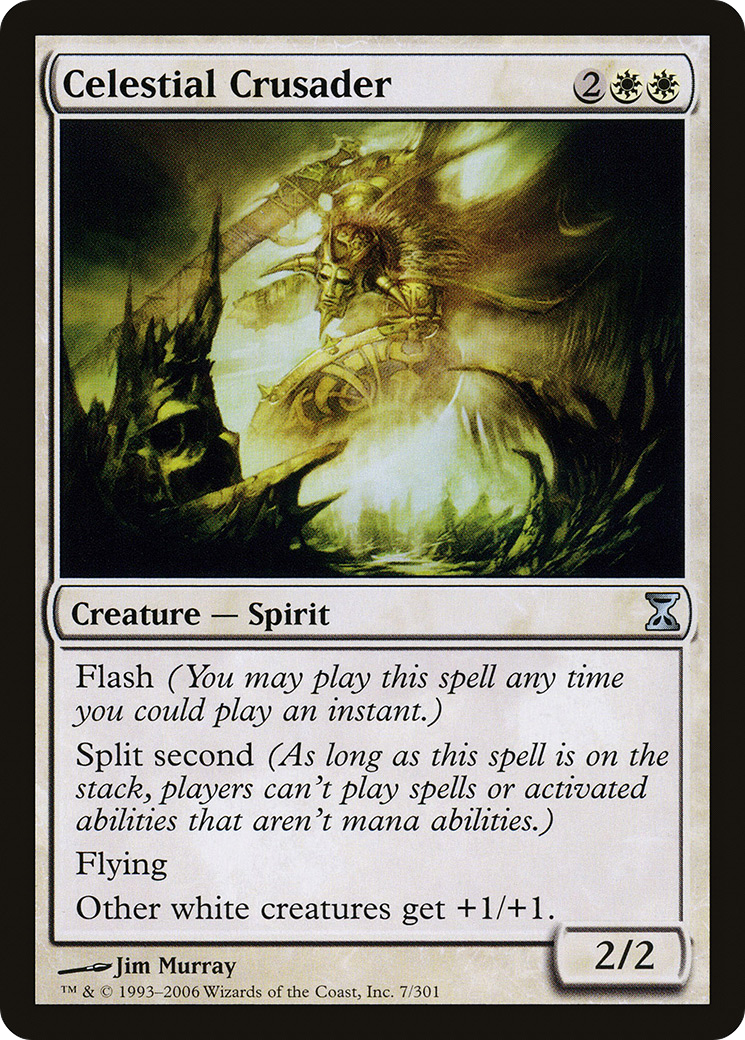 Celestial Crusader (TSP-007) - Time Spiral - Premium MTG Single from Wizards of the Coast - Just $0.08! Shop now at Game Crave Tournament Store