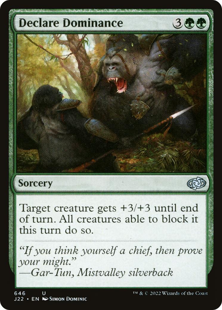 Declare Dominance (J22-646) - Jumpstart 2022 - Premium MTG Single from Wizards of the Coast - Just $0.08! Shop now at Game Crave Tournament Store