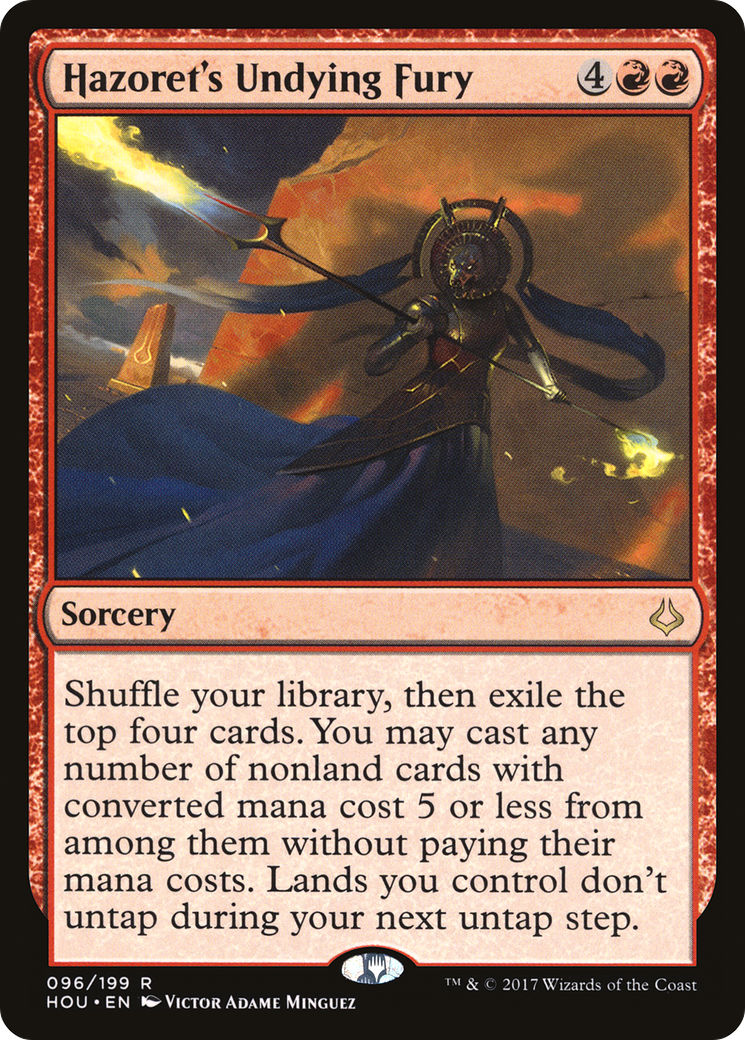 Hazoret's Undying Fury (HOU-096) - Hour of Devastation Foil - Premium MTG Single from Wizards of the Coast - Just $0.15! Shop now at Game Crave Tournament Store