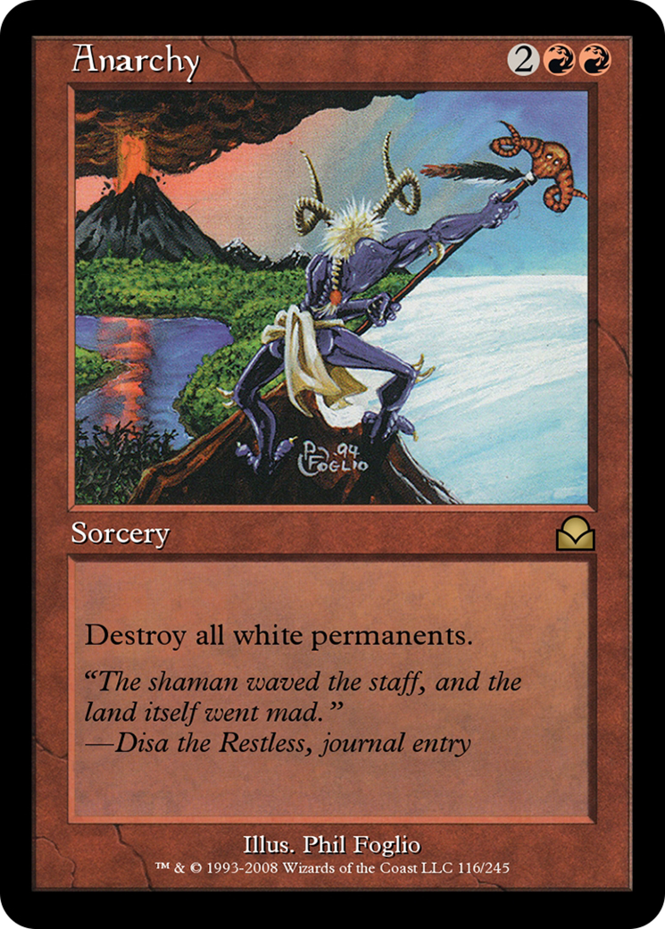 Anarchy (ME2-116) - Masters Edition II Foil - Premium MTG Single from Wizards of the Coast - Just $0! Shop now at Game Crave Tournament Store