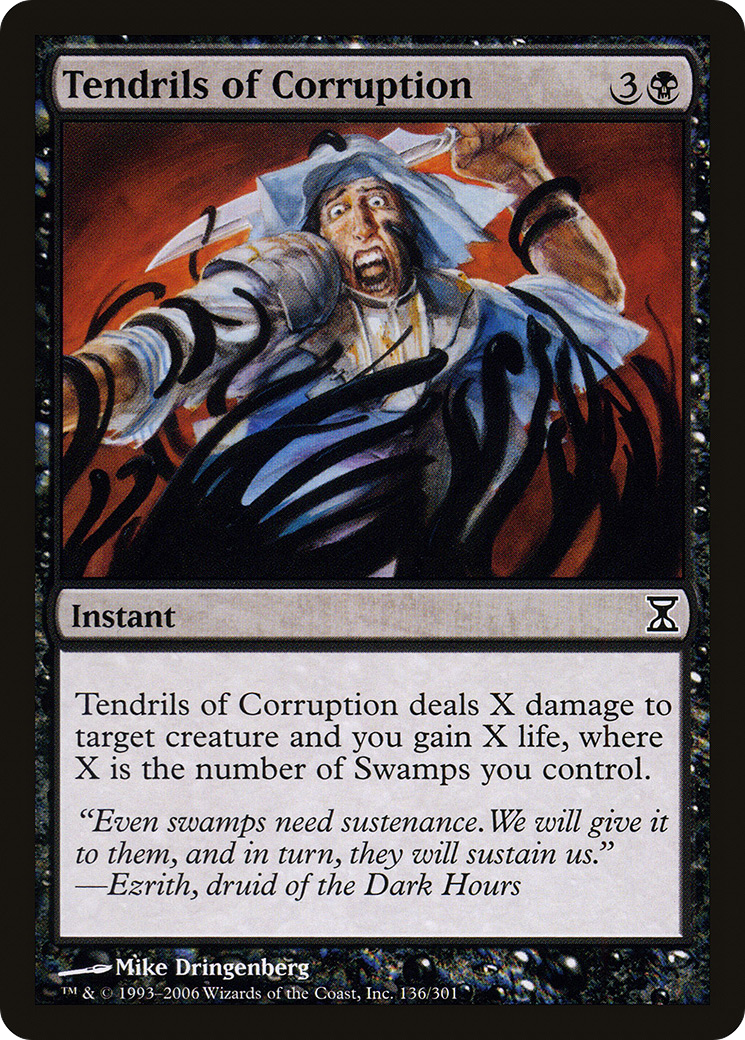 Tendrils of Corruption (TSP-136) - Time Spiral Foil - Premium MTG Single from Wizards of the Coast - Just $1.30! Shop now at Game Crave Tournament Store