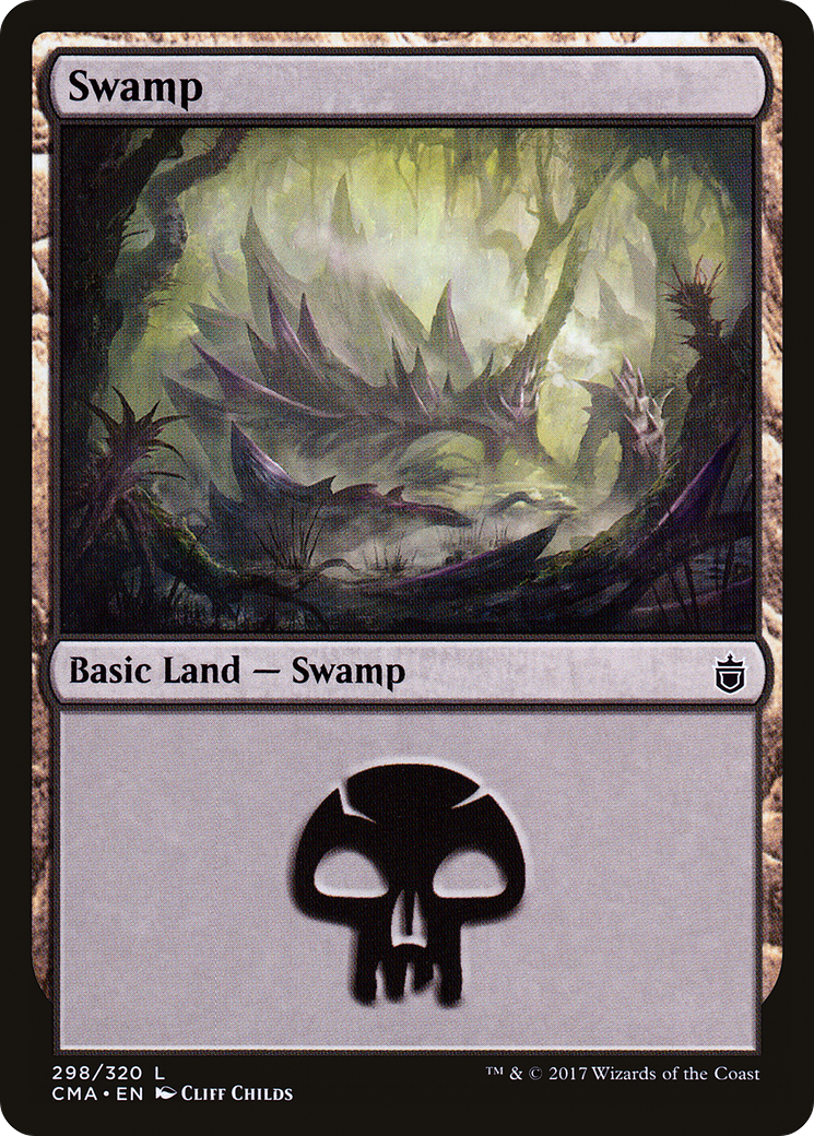 Swamp (CMA-298) - Commander Anthology - Premium MTG Single from Wizards of the Coast - Just $0.15! Shop now at Game Crave Tournament Store