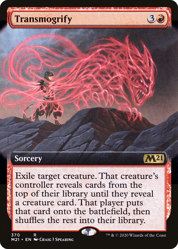 Transmogrify (M21-370) - Core Set 2021: (Extended Art) Foil - Premium MTG Single from Wizards of the Coast - Just $0.32! Shop now at Game Crave Tournament Store