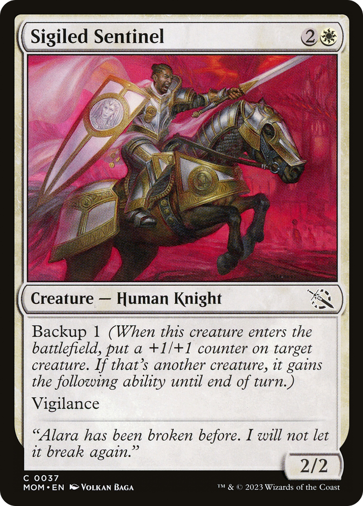 Sigiled Sentinel (MOM-037) - March of the Machine - Premium MTG Single from Wizards of the Coast - Just $0.08! Shop now at Game Crave Tournament Store