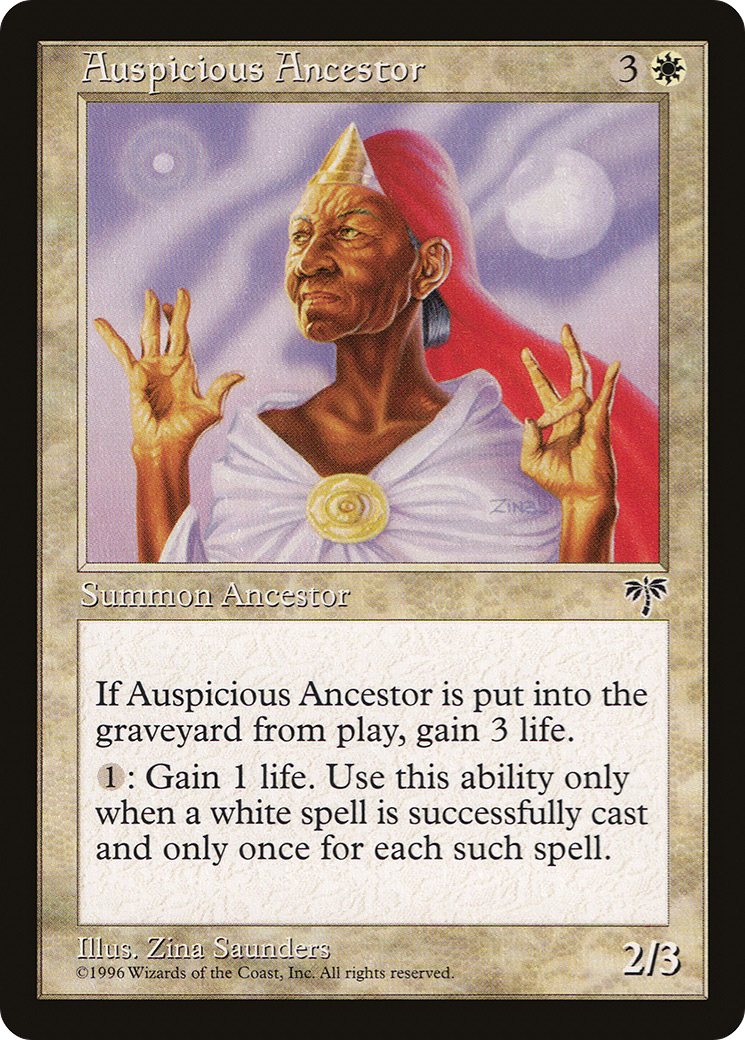 Auspicious Ancestor (MIR-003) - Mirage - Premium MTG Single from Wizards of the Coast - Just $0.17! Shop now at Game Crave Tournament Store