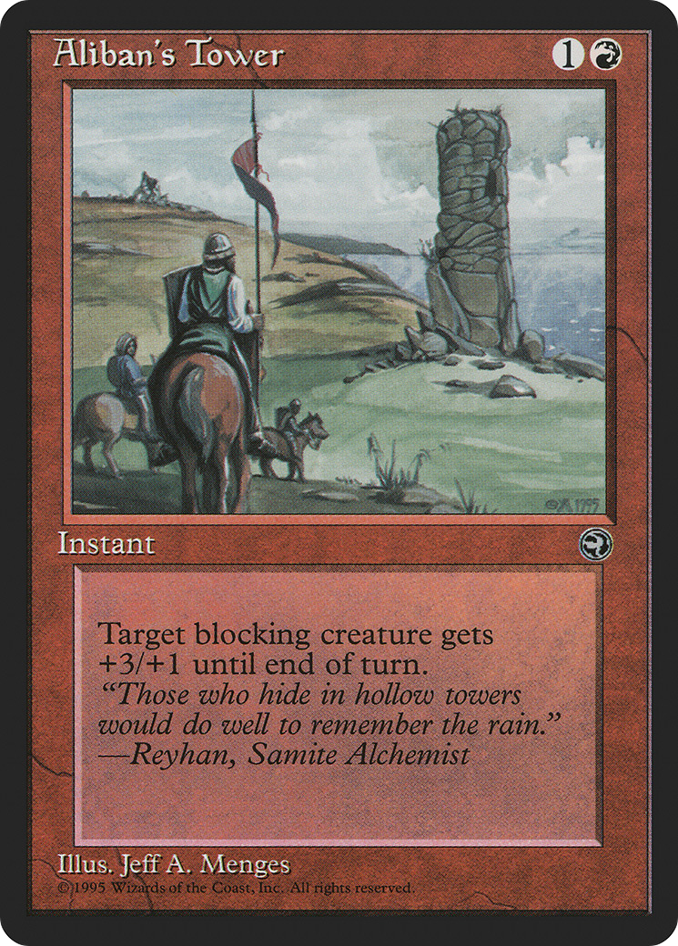 Aliban's Tower (HML-61A) - Homelands - Premium MTG Single from Wizards of the Coast - Just $0.08! Shop now at Game Crave Tournament Store