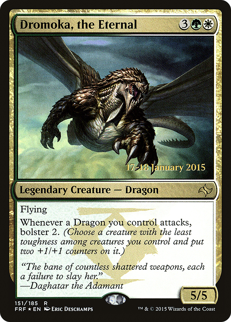 Dromoka, the Eternal (PFRF-151S) - Fate Reforged Promos Foil - Premium MTG Single from Wizards of the Coast - Just $0.40! Shop now at Game Crave Tournament Store