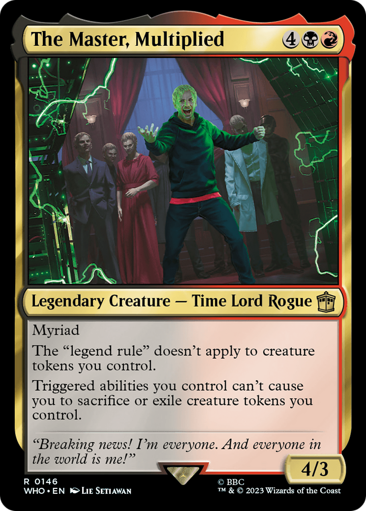 The Master, Multiplied (WHO-146) - Doctor Who - Premium MTG Single from Wizards of the Coast - Just $2.33! Shop now at Game Crave Tournament Store
