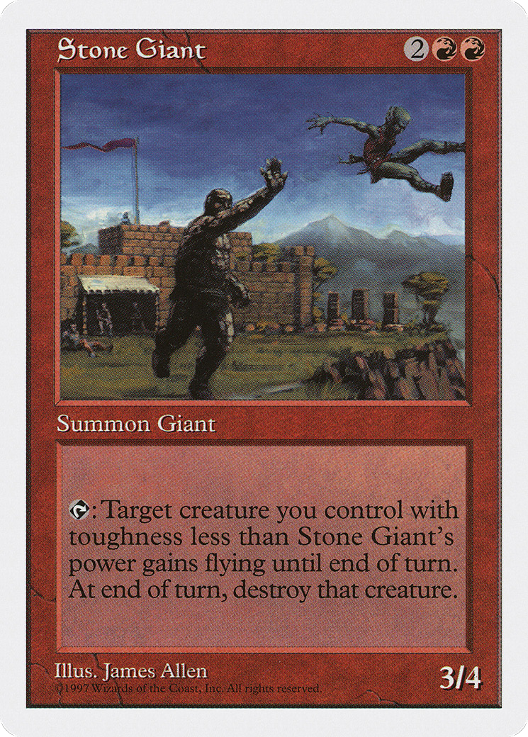 Stone Giant (5ED-269) - Fifth Edition - Premium MTG Single from Wizards of the Coast - Just $0.08! Shop now at Game Crave Tournament Store