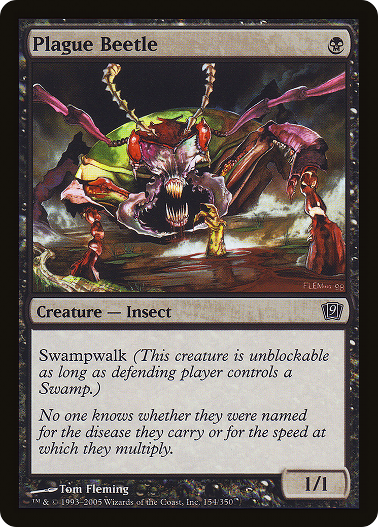 Plague Beetle (9ED-154★) - Ninth Edition Foil - Premium MTG Single from Wizards of the Coast - Just $0.11! Shop now at Game Crave Tournament Store