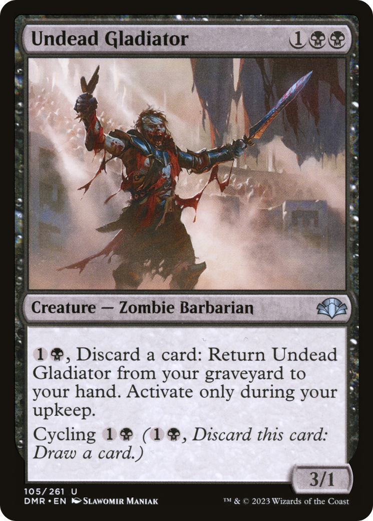 Undead Gladiator (DMR-105) - Dominaria Remastered - Premium MTG Single from Wizards of the Coast - Just $0.08! Shop now at Game Crave Tournament Store