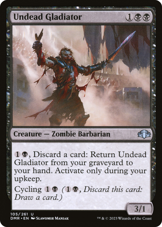 Undead Gladiator (DMR-105) - Dominaria Remastered - Premium MTG Single from Wizards of the Coast - Just $0.08! Shop now at Game Crave Tournament Store
