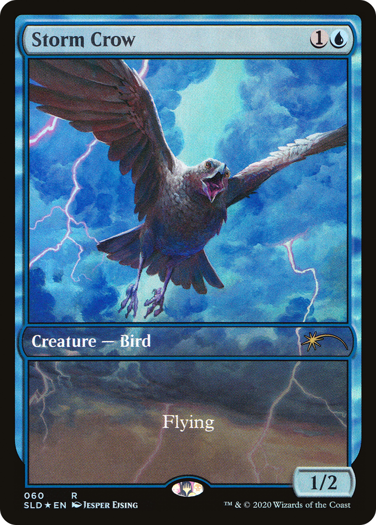 Storm Crow (SLD-060) - Secret Lair Drop Foil - Premium MTG Single from Wizards of the Coast - Just $1.62! Shop now at Game Crave Tournament Store