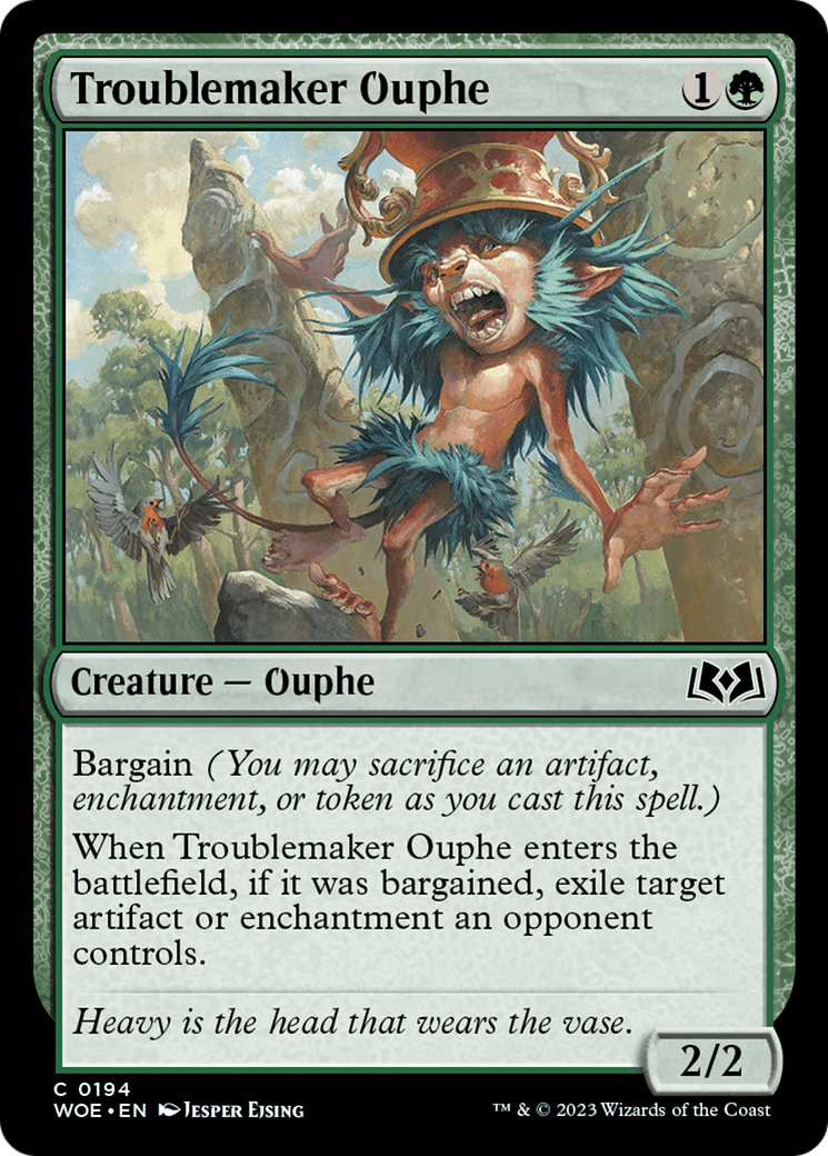 Troublemaker Ouphe (WOE-194) - Wilds of Eldraine Foil - Premium MTG Single from Wizards of the Coast - Just $0.18! Shop now at Game Crave Tournament Store